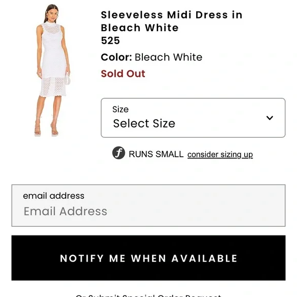 Revolve White Midi Dress - Picture 4 of 8